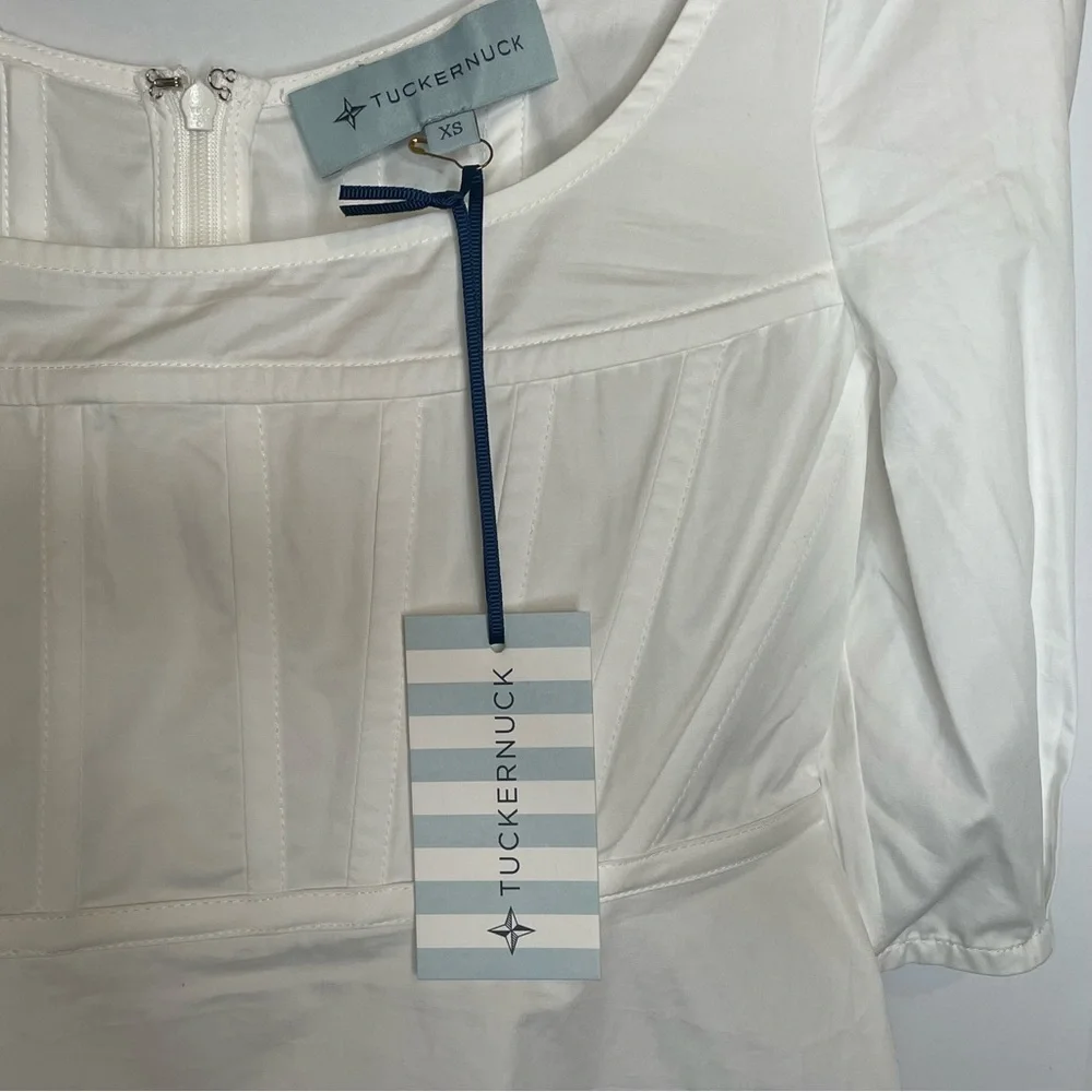 Tuckernuck White Nealy Puff Sleeve Blouse